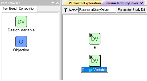 Adding Design Variables to a Parameter Study Driver