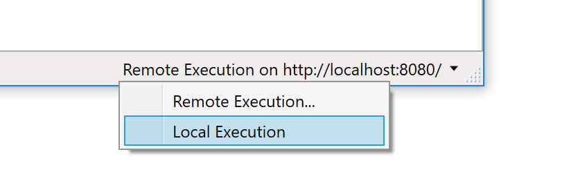 An established remote execution connection