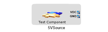 5V Source Test Component Used to Power a Design for Evaluation